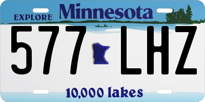 MN license plate 577LHZ