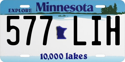 MN license plate 577LIH