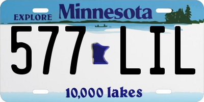 MN license plate 577LIL