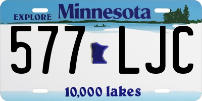 MN license plate 577LJC