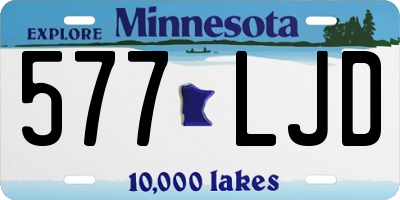 MN license plate 577LJD