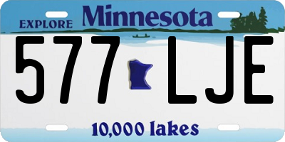 MN license plate 577LJE