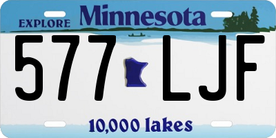 MN license plate 577LJF