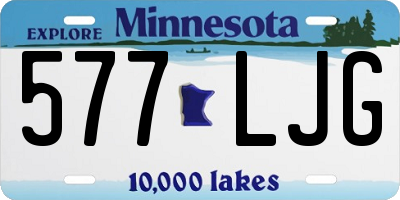 MN license plate 577LJG