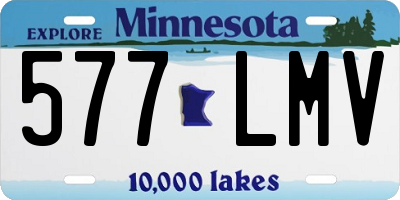 MN license plate 577LMV