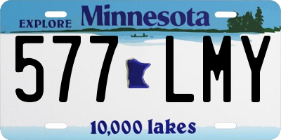MN license plate 577LMY