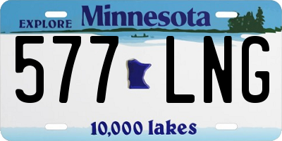 MN license plate 577LNG