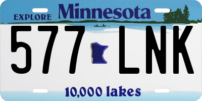 MN license plate 577LNK