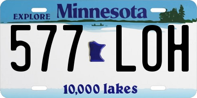 MN license plate 577LOH