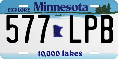 MN license plate 577LPB