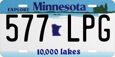 MN license plate 577LPG