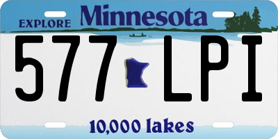 MN license plate 577LPI
