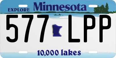 MN license plate 577LPP