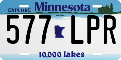 MN license plate 577LPR