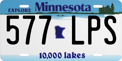 MN license plate 577LPS