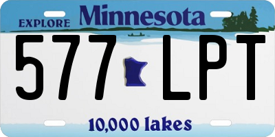 MN license plate 577LPT