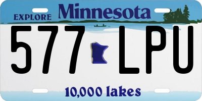 MN license plate 577LPU