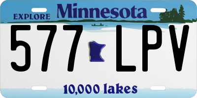 MN license plate 577LPV