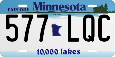 MN license plate 577LQC