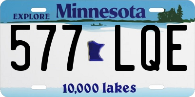 MN license plate 577LQE