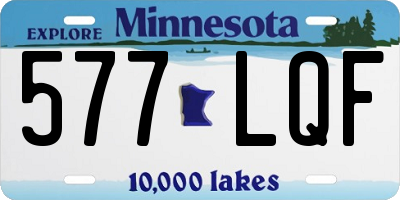 MN license plate 577LQF