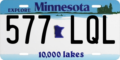 MN license plate 577LQL