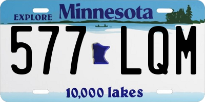 MN license plate 577LQM