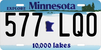 MN license plate 577LQO