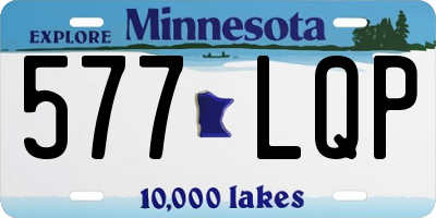 MN license plate 577LQP