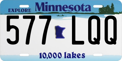 MN license plate 577LQQ