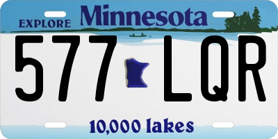 MN license plate 577LQR