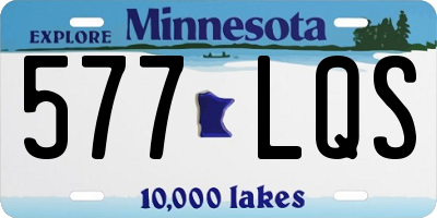 MN license plate 577LQS