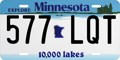 MN license plate 577LQT