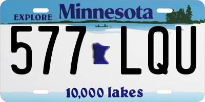 MN license plate 577LQU