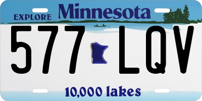 MN license plate 577LQV