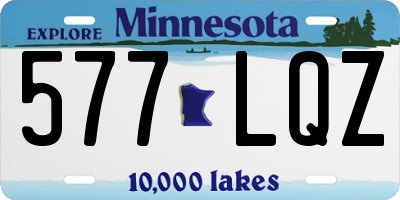 MN license plate 577LQZ