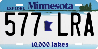 MN license plate 577LRA