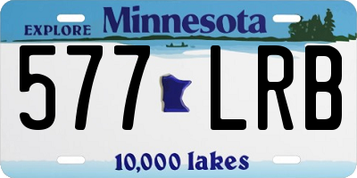 MN license plate 577LRB