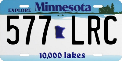 MN license plate 577LRC