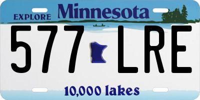 MN license plate 577LRE
