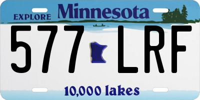 MN license plate 577LRF