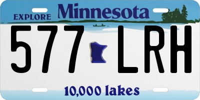 MN license plate 577LRH