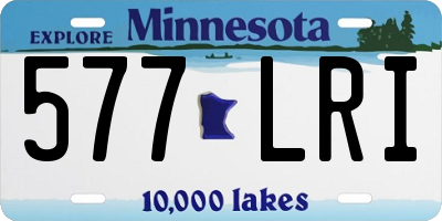 MN license plate 577LRI