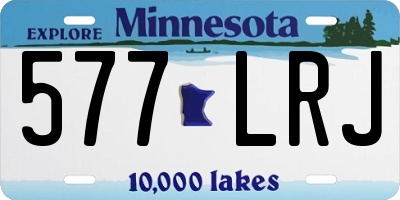 MN license plate 577LRJ