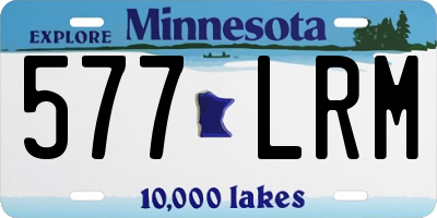 MN license plate 577LRM