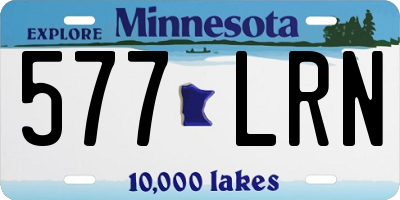 MN license plate 577LRN