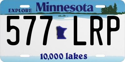 MN license plate 577LRP