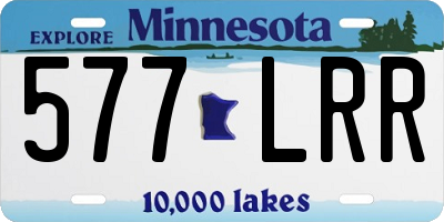 MN license plate 577LRR