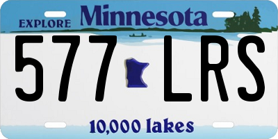 MN license plate 577LRS
