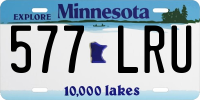 MN license plate 577LRU